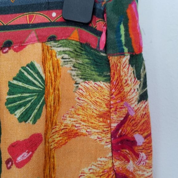 Anthropologie Farm Rio Printed Linen High Waist Jogger Pants SP - Picture 11 of 13